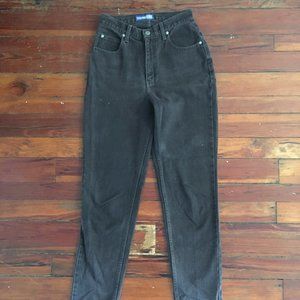 Vintage High-waisted Black Jeans